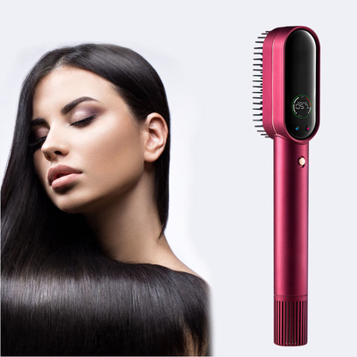 Professional Hot Air Straightener Hair Straightener Volume Blow Dry Comb Brush