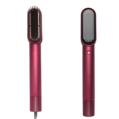 Professional Hot Air Straightener Hair Straightener Volume Blow Dry Comb Brush